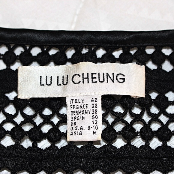Lu Lu Cheung Designer - Lolita Dress - Silk + Eyelet Babydoll with Bow, Med - Picture 3 of 12